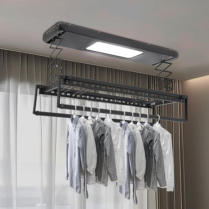 banborba Electric Retractable Airing Rack, Ceiling Mounted Clothes Drying Rack - Image 3