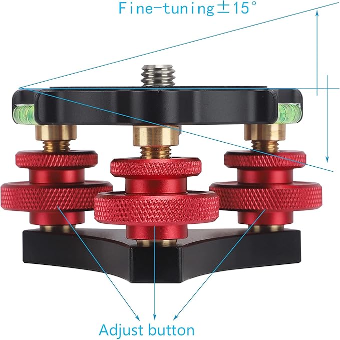 Tripod Leveler Stand with +/-5 Degree Precision Adjustment Bracket - Image 2