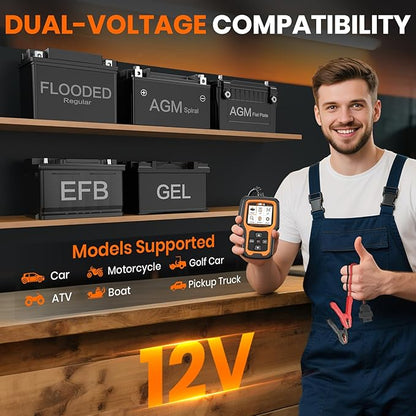 ANCEL AD410 PRO OBD2 Scanner and Battery Tester, 2-in-1 Car Diagnostic Tool - Image 6