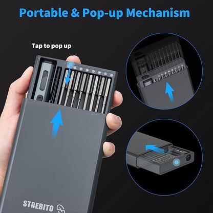 STREBITO Mini Electric Screwdriver Set, 70-in-1 Max Precision Electric - Image 6