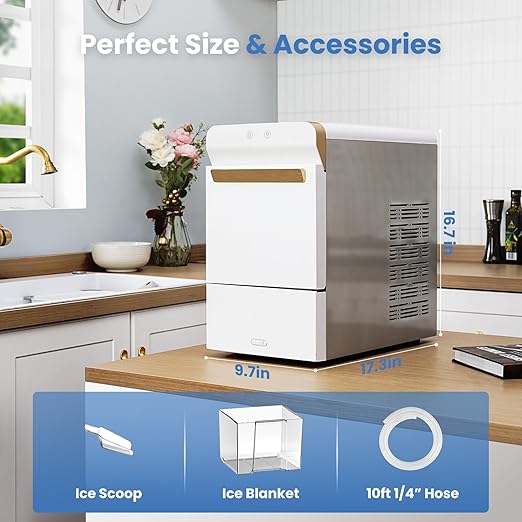 Gevi V2.0 Nugget Ice Maker, 38lbs/24H Countertop Pellet Ice Machine - Image 8