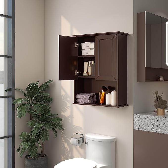 Wall Cabinet, 23x29 inch Medicine Cabinet, Over Toilet Storage - Image 5
