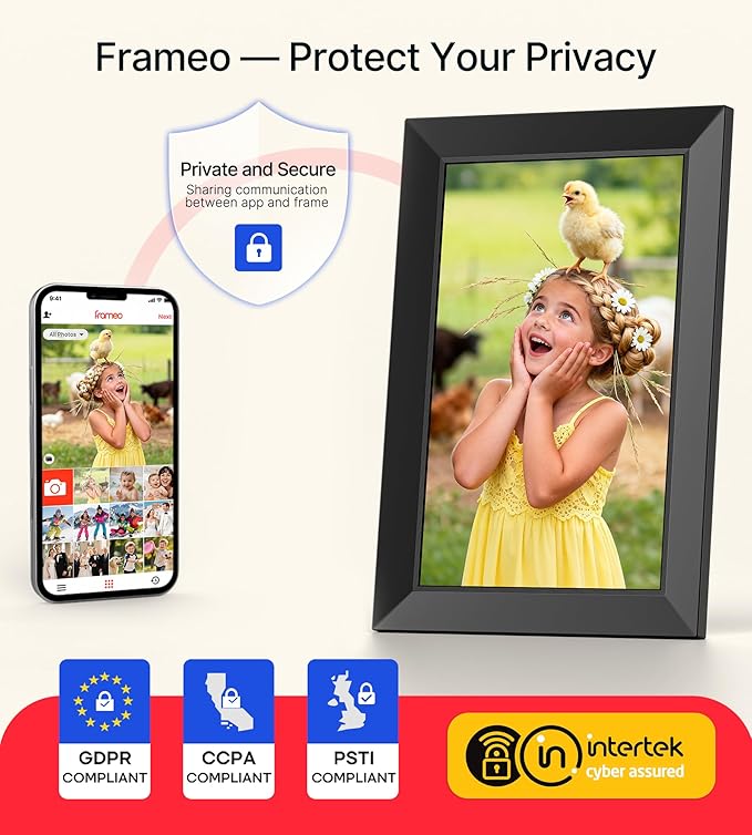 BIGASUO Digital Picture Frame, 10.1" Frameo Digital Frame WiFi - Image 8