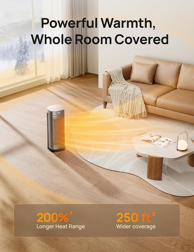DREO Space Heaters for Indoor Use, Fast Heating Portable Heaters - Image 7