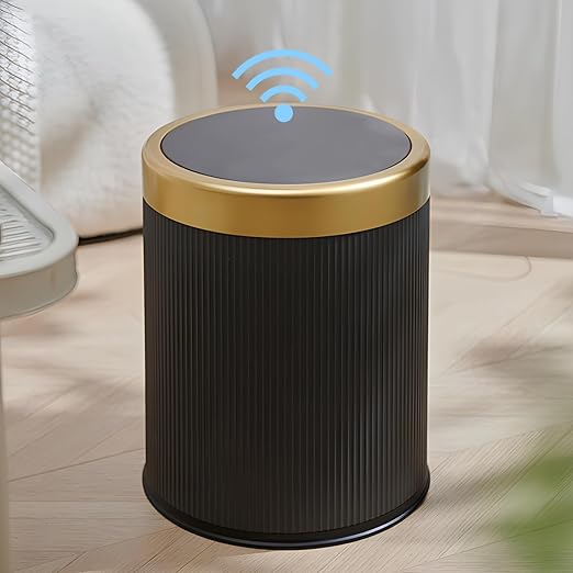 URALFA 3.7 Gallon Motion Sensor Bathroom Trash Can by URALFA