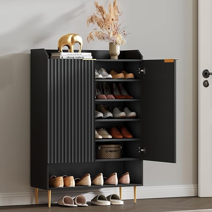 SICOTAS Shoe Cabinet Set of 3-7-Tier Large Shoe Storage Cabinet, 50.7" Tall - Image 3