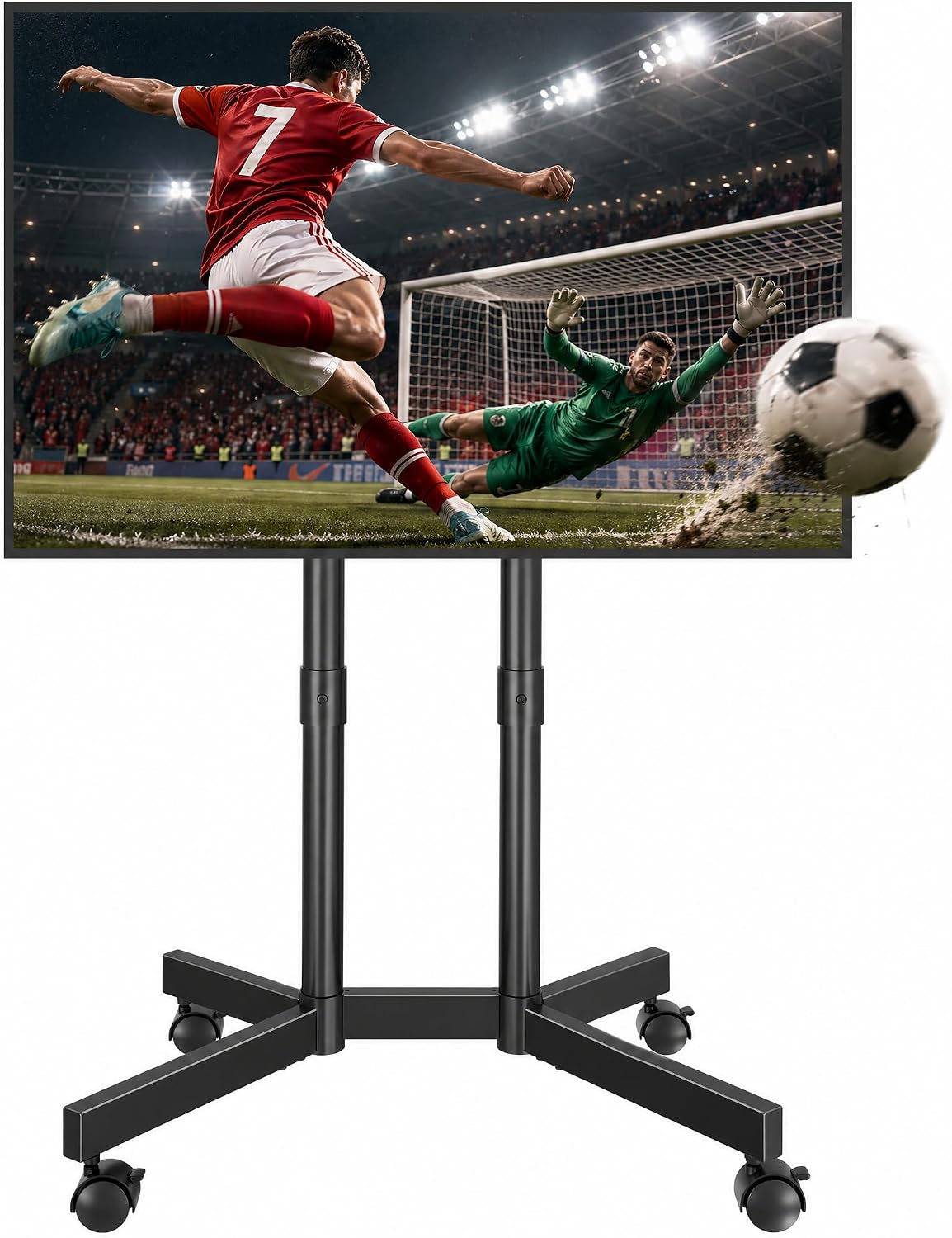 bontec rolling tv stand for 32-75 inch tvs, main product view