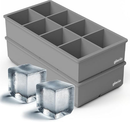 Ice Cube Molds – 2-Pack Silicone Trays by glacio