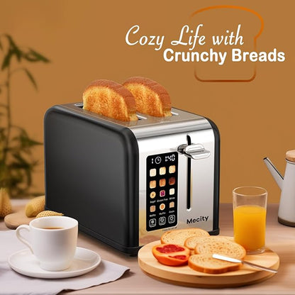 Mecity 2 Slice Touch Screen Toaster, 1.5" Wide Slot, Stainless Steel Smart - Image 7