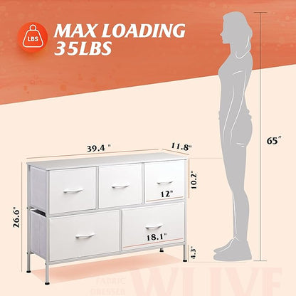 WLIVE White Dresser for Bedroom - Image 3