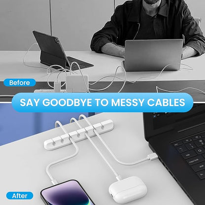 AhaStyle Cable Clips, 3 Pack Cord Holders Cable Organizer Self Adhesive Cord - Image 4