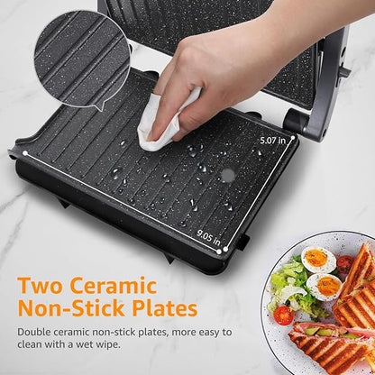 Panini Press Grill, Aigostar 1000W Sandwich Maker - Image 5