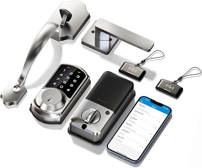 Veise VE06-H Smart Front Door Lock Set, App Control, Keyless Entry Deadbolt - Image 8