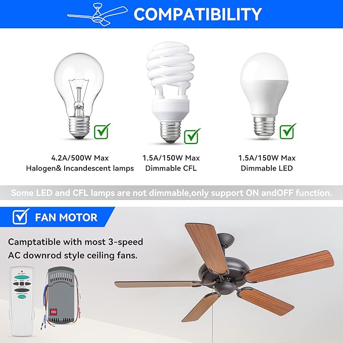 Universal Ceiling Fan Remote Control Kit - Image 6