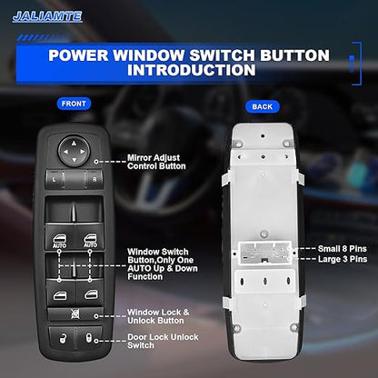 JALIAMTE 68086693AC Master Power Window Switch, Window Control Switch 8+3 Pins - Image 2