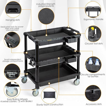 ELAFROS Multi-Use Rolling Cart - Image 3