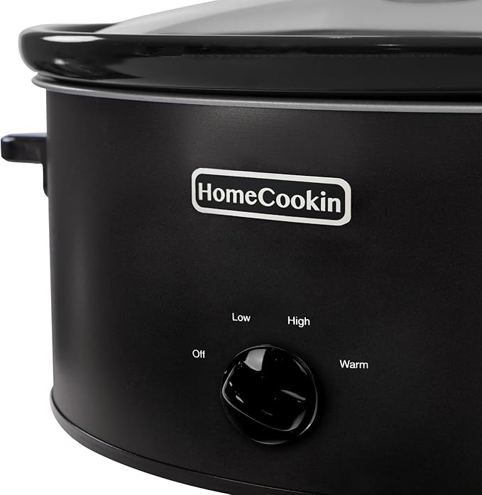 HOMECOOKIN 7 Quart Slow Cooker Oval Manual Pot Food Warmer - Image 2