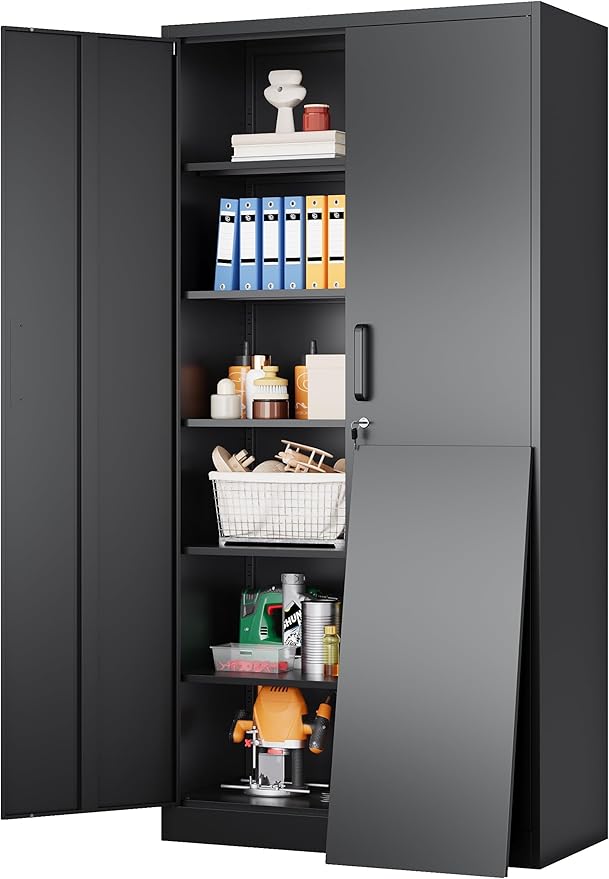 SISESOL Wide & Deep Metal Storage Cabinet by SISESOL