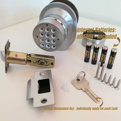 SoHoMiLL® Electronic Keypad Door Knob SoHo Mill® and Lock Set - Image 4