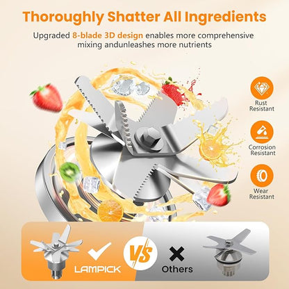 Blenders for Kitchen, 2000W Blender for Smoothies 35000 RPM Professional Grade - Image 2