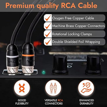 Elite Audio Premium Series 15ft. 2-Channel Car Audio RCA Cable – Double Shielded - Image 4