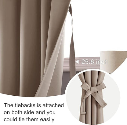 JIUZHEN Blackout Curtains for Bedroom - Image 3