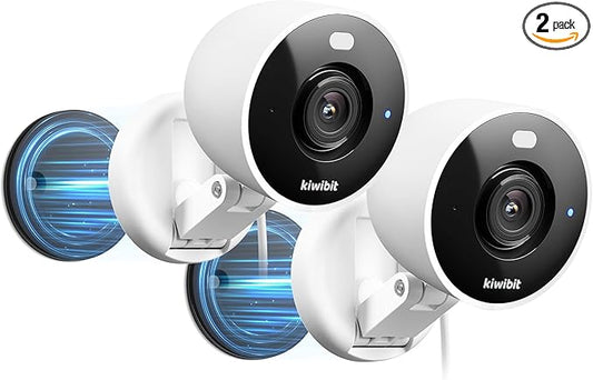2K Security Camera Indoor/Outdoor, Pet Camera, Baby Monitor, Magnetic Mount by Kiwibit