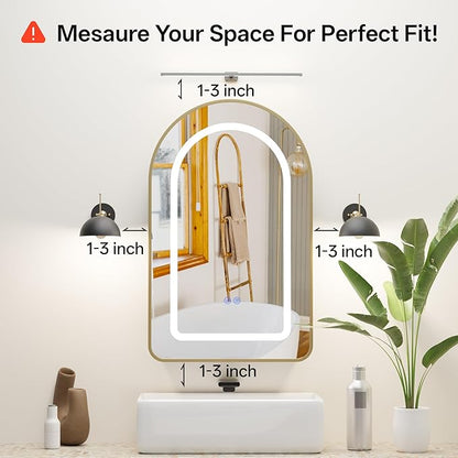 LED Arched Bathroom Medicine Cabinet - Image 6