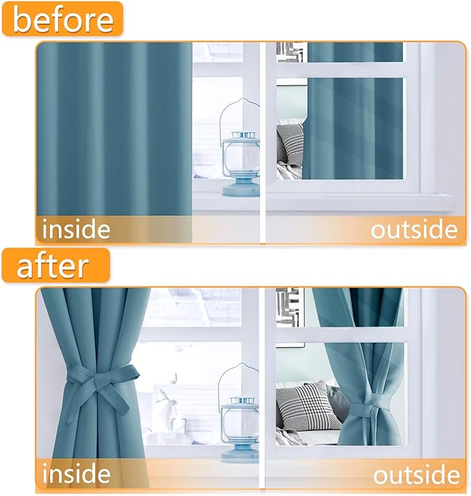 Hiasan Short Blackout Curtains for Bedroom - Image 5