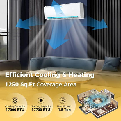 COSTWAY 18, 000 BTU Mini Split Air Conditioner, Energy Star, - Image 3