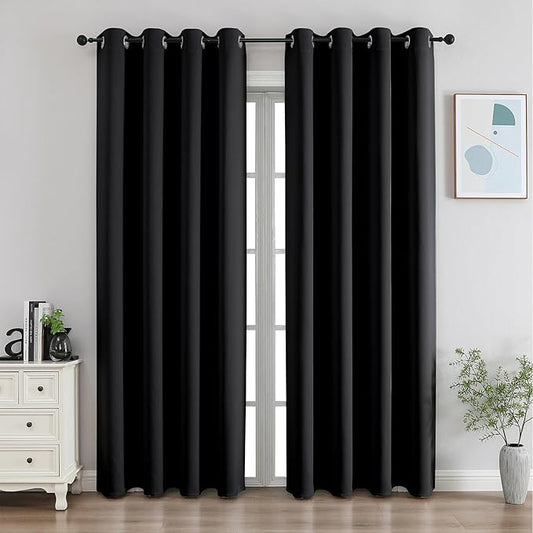 CUCRAF Blackout Curtains 96 Inch Length 2 Panels Set, Thermal Insulated by CUCRAF