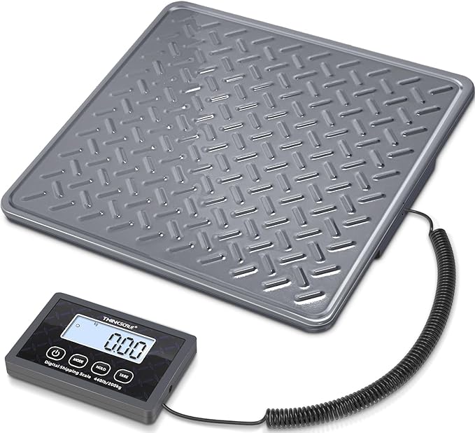 THINKSCALE Shipping Scale, 440lb/1oz Digital Heavy Duty Postal Scale, Strong by THINKSCALE