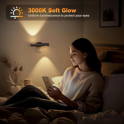 JandCase LED Night Light, Modern Night Lights Plug into Wall, Soft White 3000K - Image 5
