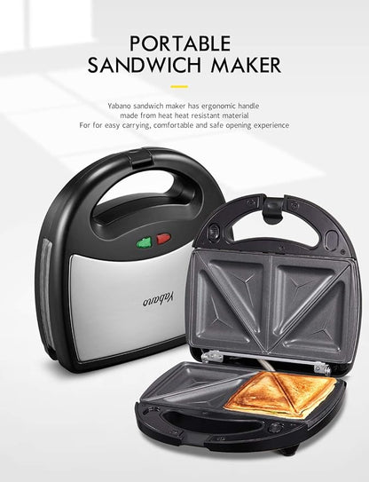 Yabano Sandwich Maker, 3 in 1 Waffle Maker, Toaster and Electric Panini Press - Image 5