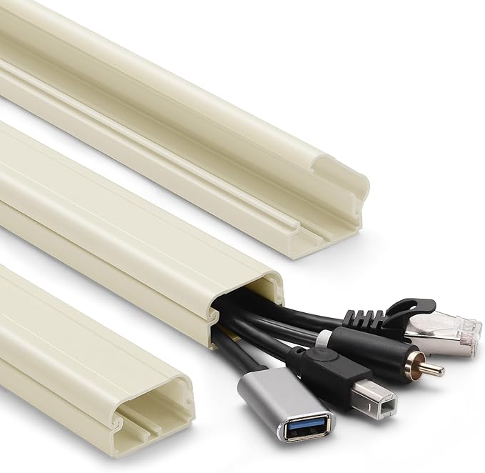 39in Cord Covers for Wires on Wall, YCLYC Wall Cord Cover, Large TV Cable Hider by YCLYC