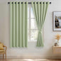 JIUZHEN Light Green Blackout Curtains by JIUZHEN