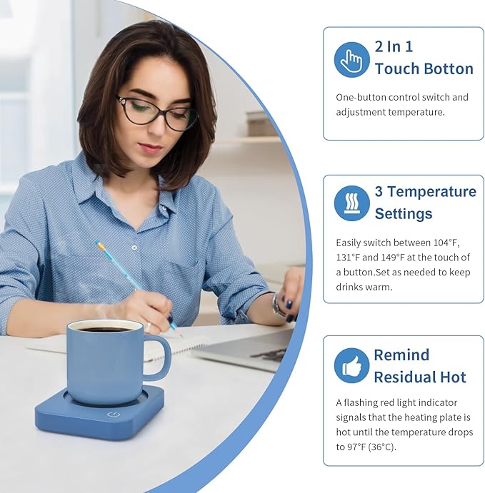 Coffee Mug Warmer, Smart Desk Cup Warmer - Image 3