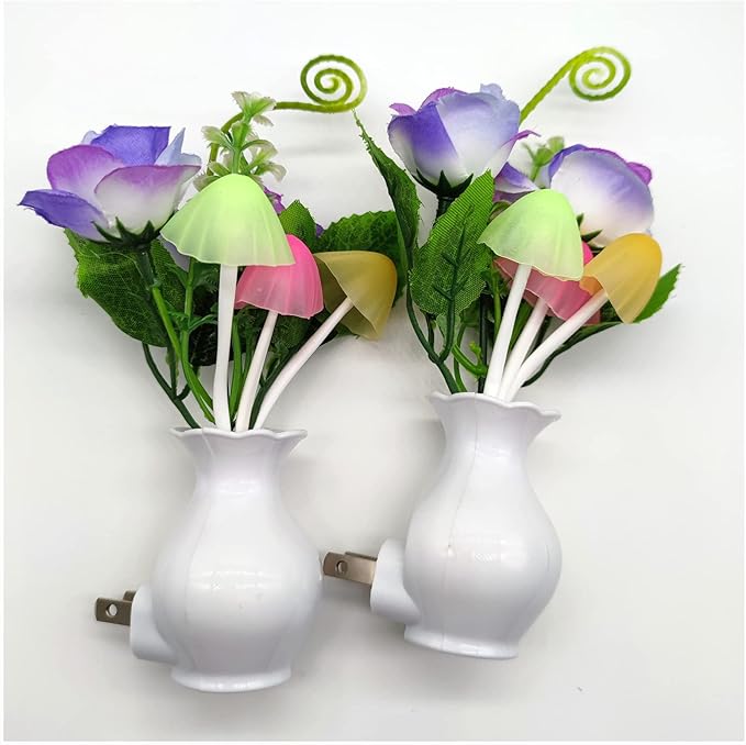 AUSAYE 2Pack Led Night Light Plug in Sensor Light, Energy Saving Lamp Dream - Image 3