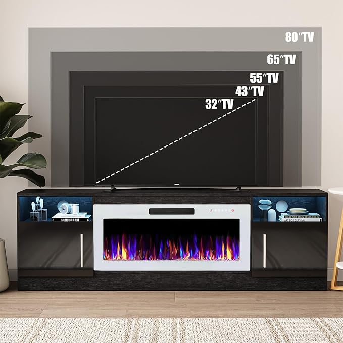 VITESSE TV Stand Fireplace - Image 3