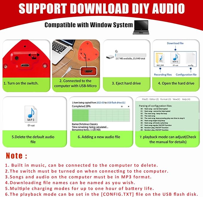 16min Voice Recorder, USB Downloadable Sound Recorder Chips Module - Image 5