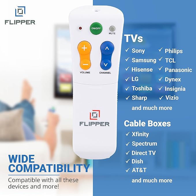 Flipper Big Button Universal TV Remote - Image 3