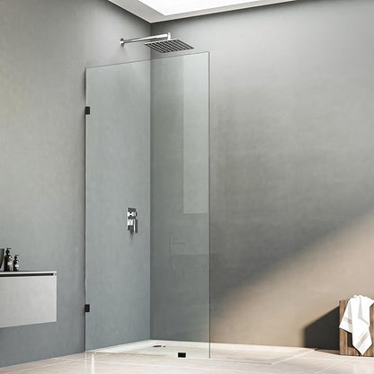 34" W x 78.75" H Shower Screen, Fixed Frameless Shower Glass Panel - Image 9