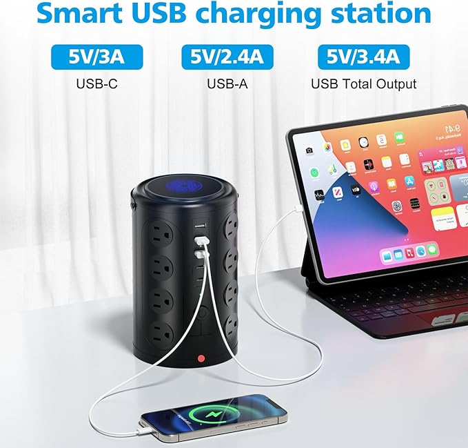 Power Strip Tower Surge Protector - Image 5