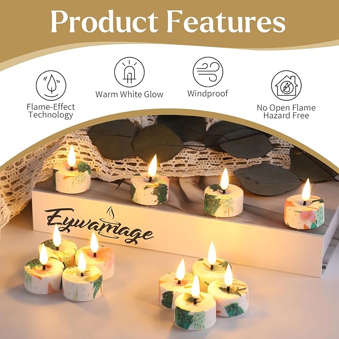 Eywamage Christmas Flameless Tealights - Image 5