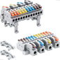 JANDECCN 4pcs DIN Rail Terminal Blocks, DIY Splicing Wire Connectors by JANDECCN