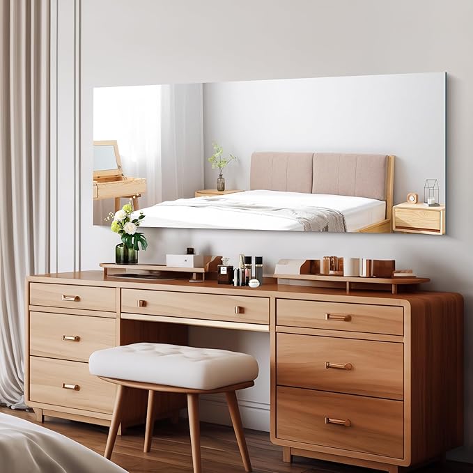 CILIBER Frameless Mirror, 24x60 Inch Large Bathroom Mirrors - Image 2
