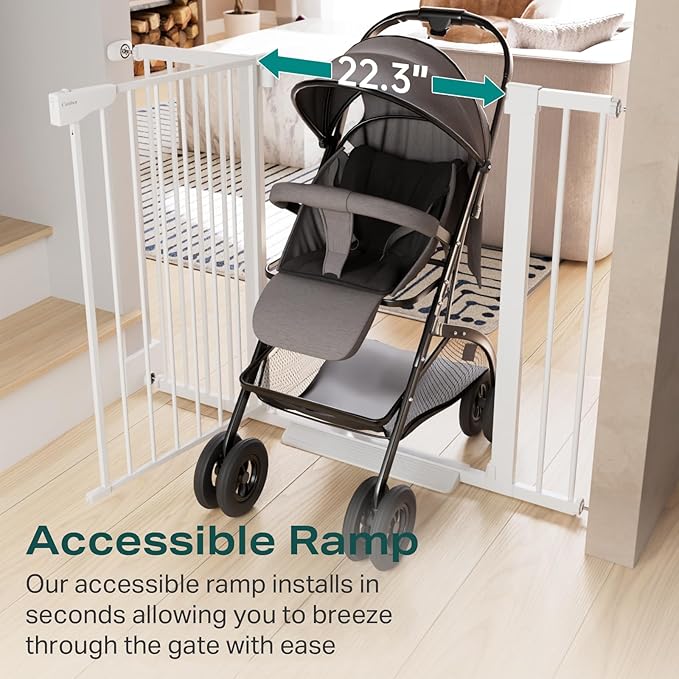 Cumbor 36" Extra Tall Baby Gate - Image 6