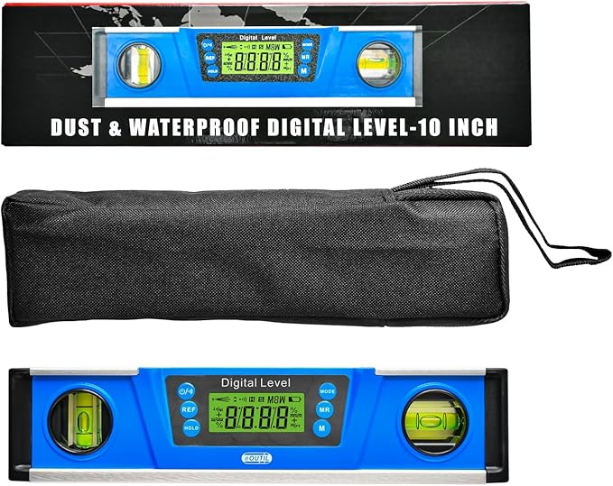 Digital Level and Protractor, 10 Inch IP54 Protected Electronic Bubble - Image 4