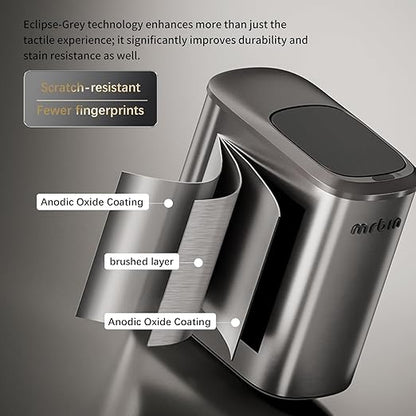 MRBIN Stainless Steel Motion Sensor Bathroom Trash Can, 10L / 2.6gal Slim Smart - Image 3
