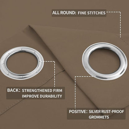 Easy-Going Blackout Curtains for Bedroom, Solid Thermal Insulated Grommet and - Image 4